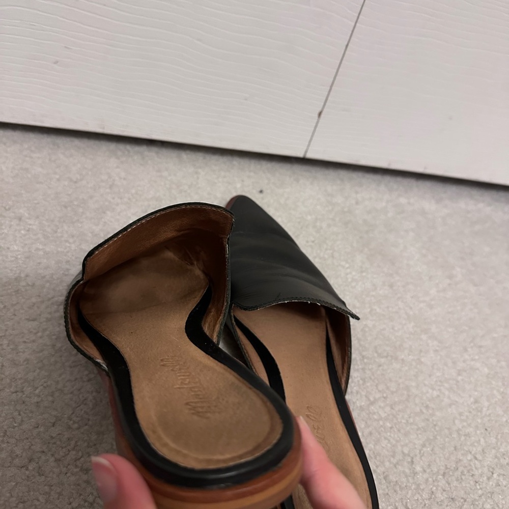 Madewell Black Gemma Pointed-Toe Slip-On Mules - Picture 4 of 7